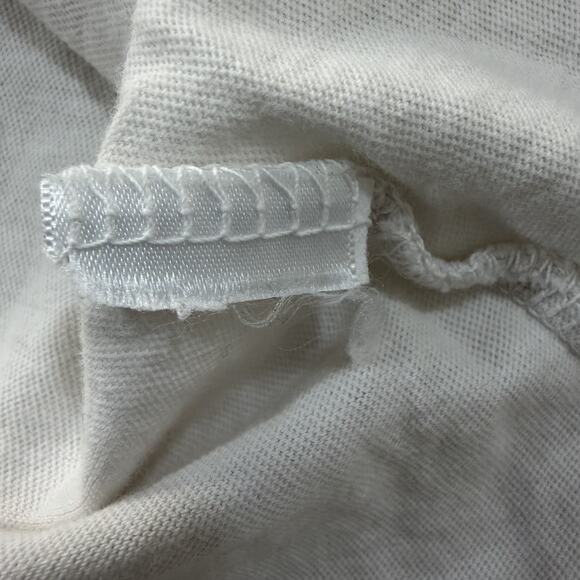 MOTHER Denim DO LESS Graphic Tee Orange on White Size Small - Picture 5 of 7